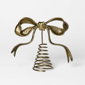 Metal Bow Tree Christmas Topper Gold Threshold™ designed with Studio McGee